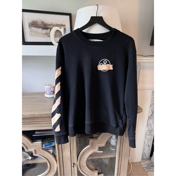 Off-White Other - Off White Gold Tape Arrow Crewneck Sweatshirt Size Large